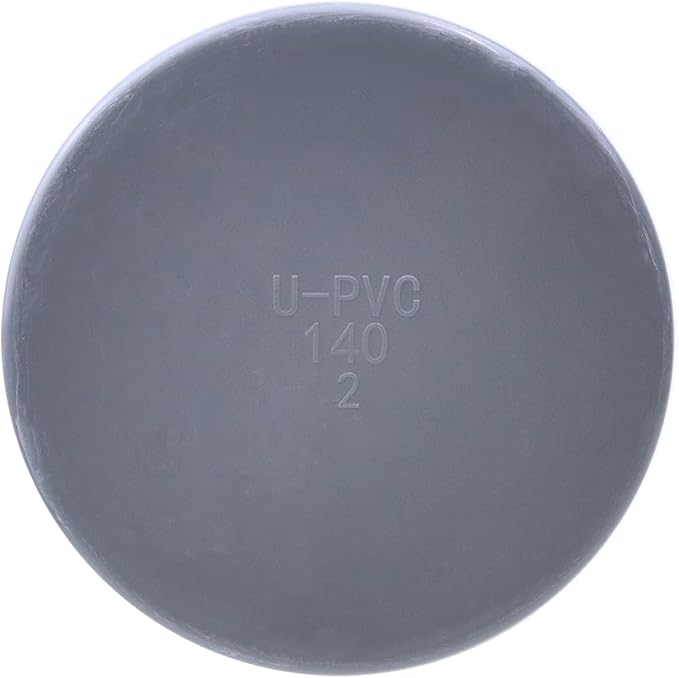 5.5" PVC Pipe End Cap Fitting Gray | Round Pipe Hole Plugs, Pipe Plug Socket - Image 5