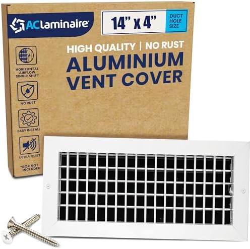 14" x 4" Duct Hole Adjustable Vent Cover by ACLAMINAIRE