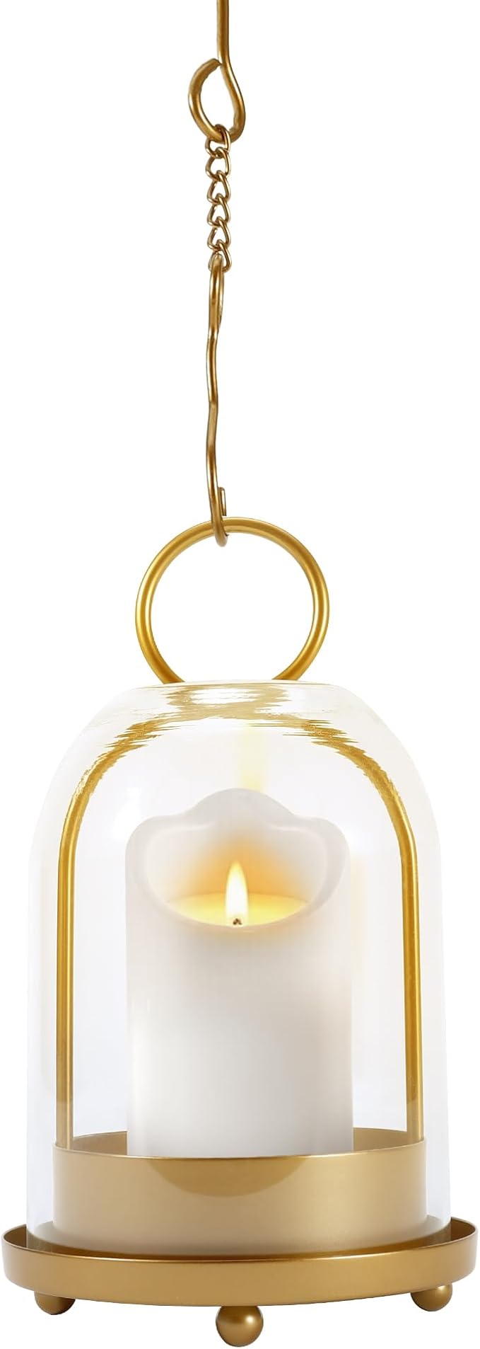 Hurricane Glass Candle Holder, Medium Brass Lanterns Hurricane Candlestick by Lifesmoreorganizedtidyup