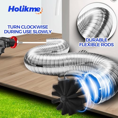 Holikme 50Ft Dryer Vent Cleaner Kit - Image 2