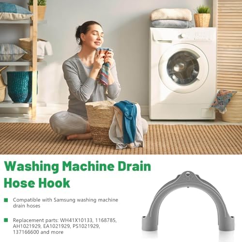 U Shape Washer Drain Hose Hook for Washing, Dishwashers, Sink Srain Hoses - Image 2