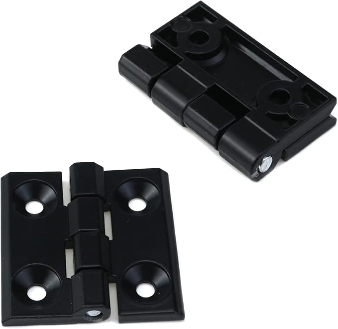Woogim 4PCS Black Heavy Duty Cabinet Door Hinges 2.24"×2.24" | Reinforced Ball - Image 4