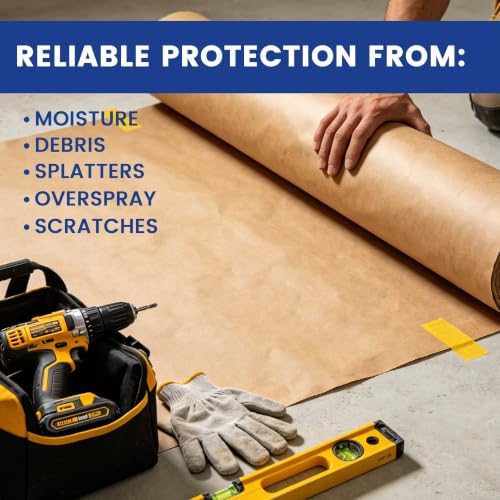 ADHES Masking Paper 12 in x 180 ft Brown Painter's Paper - Image 5