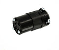 Leviton 20 Amp, Industrial Grade, Straight Blade, All Black by Leviton