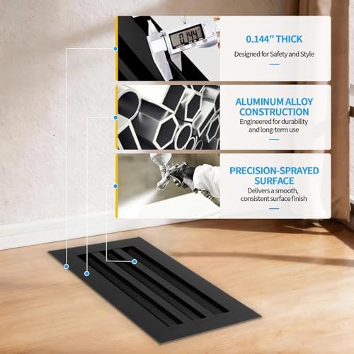 14x6 Modern AC Vent Cover, Decorative Air Vent Register Grille - Image 5