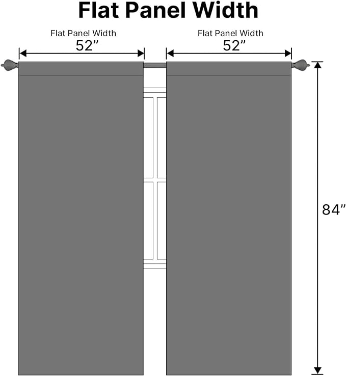 H.VERSAILTEX Blackout Curtains Thermal Insulated Window Treatment Panels Room - Image 7