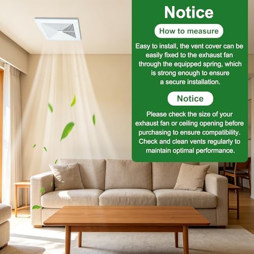 Bathroom Exhaust Fan Cover 12x12 Vent Cover - Image 5