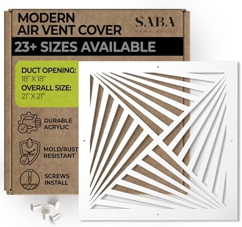 SABA Home Decor White Air Vent Cover by SABAHomeDecor