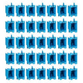 42 Pack 1-Gang Old Work Retrofit Electrical Box, 14 Cu. in. PVC Junction Box by Unknown