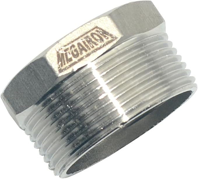 1-1/2" Male NPT to 1" Female NPT Female Reducing/Reducer Bushing Pipe Fitting - Image 6