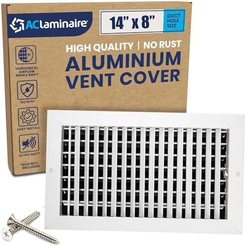14" x 8" Duct Hole Adjustable Vent Cover by ACLAMINAIRE