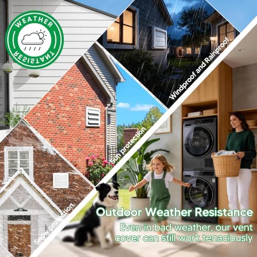 6 Inch Outdoor Dryer Vent Cover Louvered - Image 6