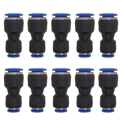 zjxed 8mm OD x 4mm OD Pneumatic quick Connector Push to Connect fittings by ROZESAZZ