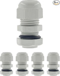 1/2 Inch NPT Strain Relief Nylon Cord Grip, SAFYY 5 PCS Waterproof Cable Glands by SAFYY