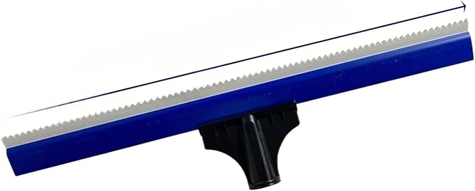 Epoxy Floor Squeegee with Notched Rubber Blade, Soft Rubber Rake by Unknown