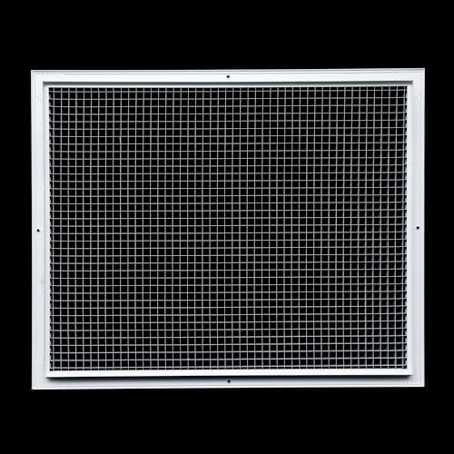 Fits 25x20 and 20x25 Duct Opening | Aluminum Eggcrate Return Air Grille | Low - Image 5