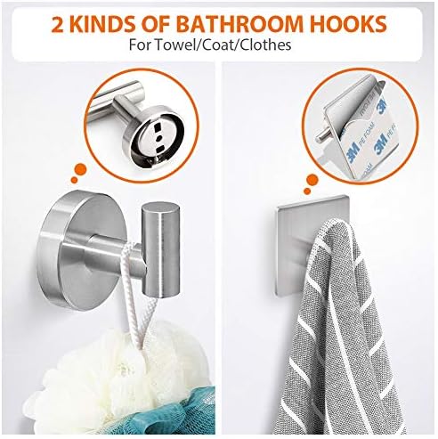 Tudoccy 5-Piece Brushed Nickel Bathroom Hardware Set, 16in SUS304 - Image 3