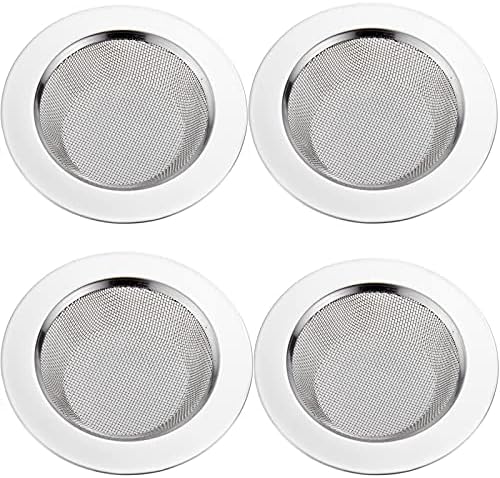LASSHSWA 4 PCS Kitchen Sink Strainer Stainless Steel, Kitchen Sink Drain by LASSHSWA