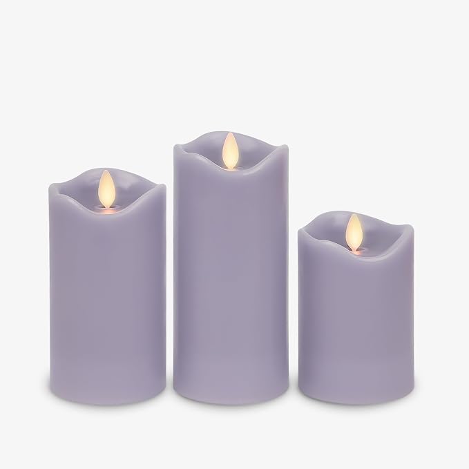 Co. Flameless LED Battery Operated Flickering Pillar Candles - Image 2