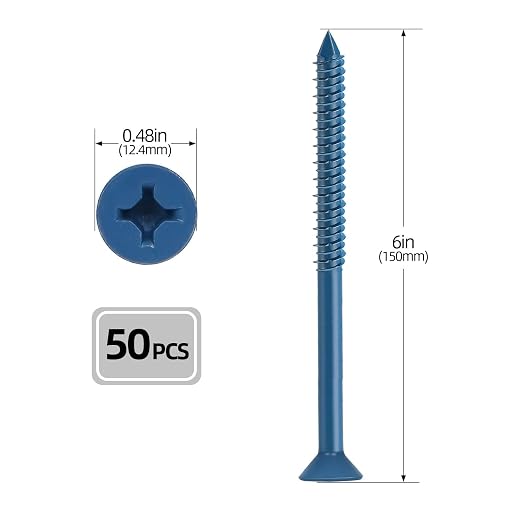 1/4" x 6" Concrete Screws, Brick or Stucco - Image 2