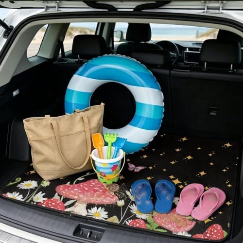 ELEQIN Mushroom Butterfly Car Trunk Mat - Image 2