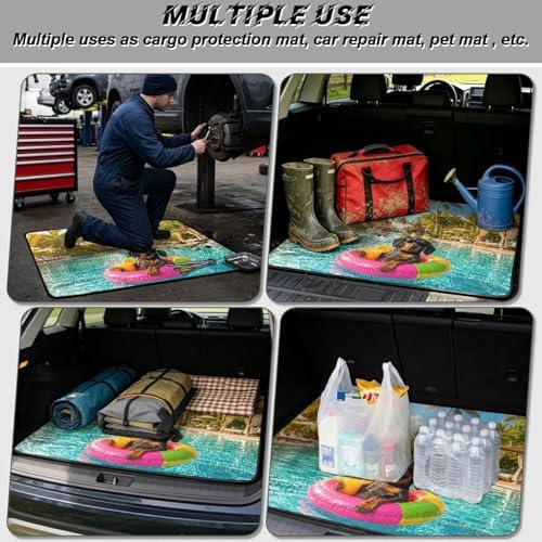 ELEQIN Funny Dachshund Car Trunk Mat Cargo Liner - Image 3