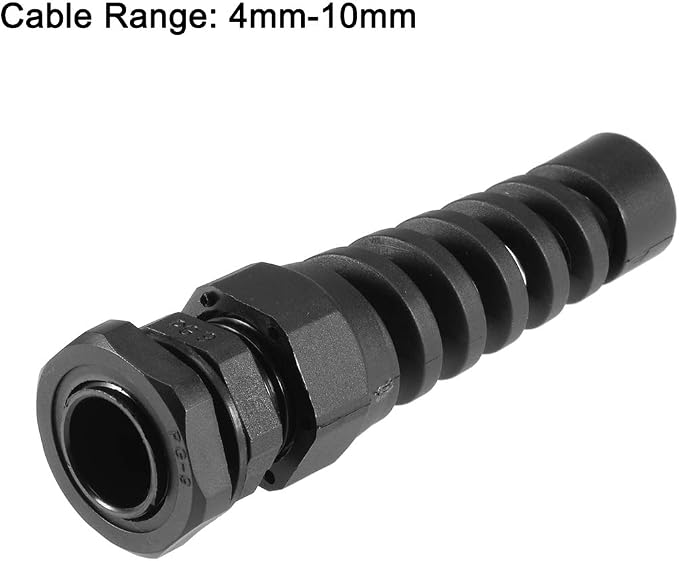uxcell PG9 Cable Gland 4mm-8mm Wire Hole Waterproof Nylon Joint Adjustable - Image 2