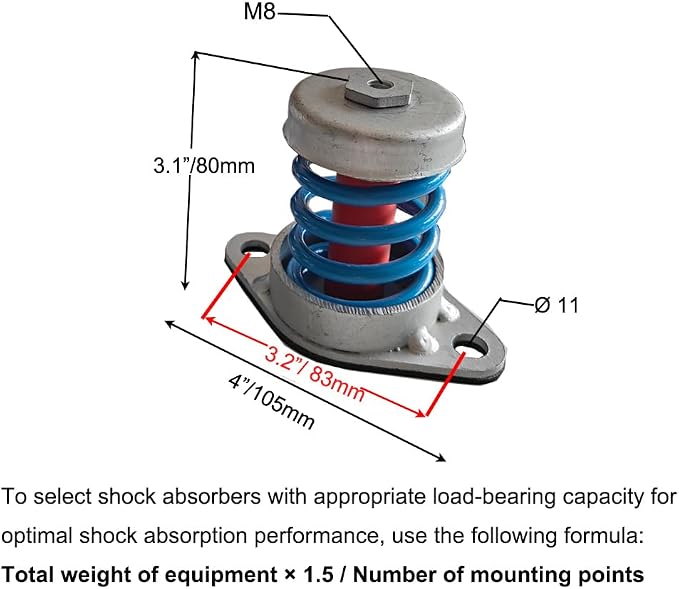 Floor Mount Vibration Isolator for Heavy Machine, Spring vibration damping - Image 5