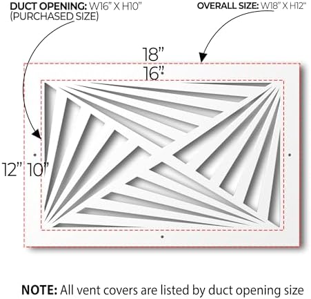 SABA Home Decor White Air Vent Cover - Image 2
