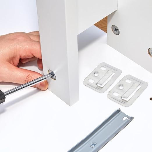 Angoily 100Pcs Wall Buckle, Interlocking Panel Clips PVC Wood Wallboard | 1.69" - Image 7