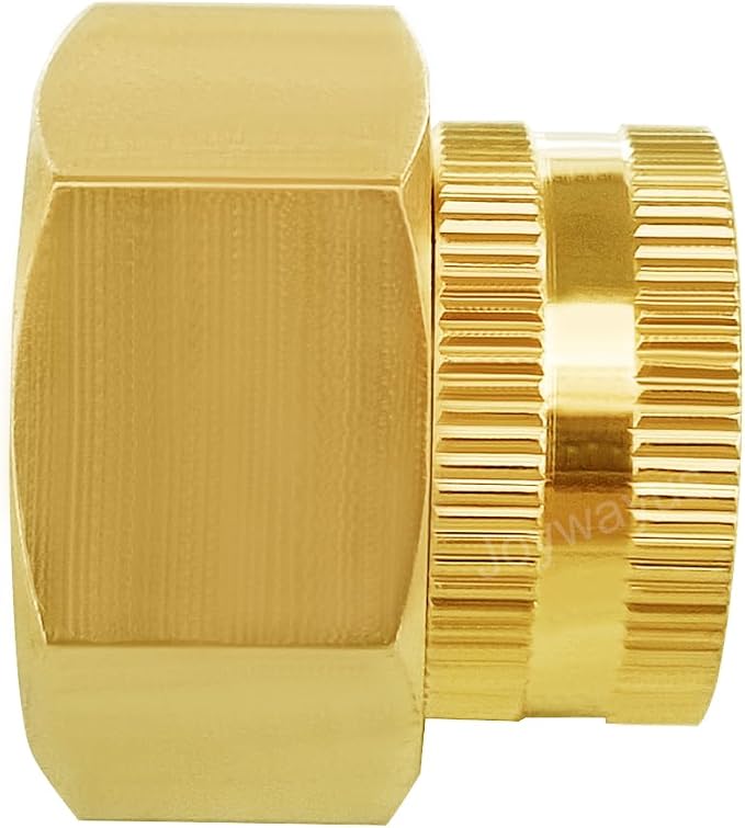 Joywayus Brass Swivel Pipe Fitting 3/4" GHT x 1" NPT Double Female | Garden - Image 5