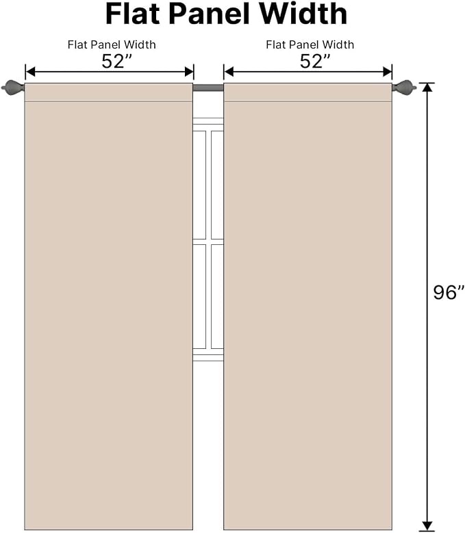 H.VERSAILTEX Blackout Curtains Thermal Insulated Window Treatment Panels Room - Image 7
