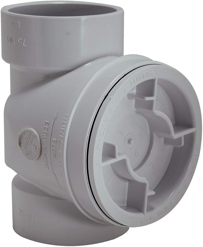 Canplas 223283W Backwater Valve, 3 in Connection - Image 2