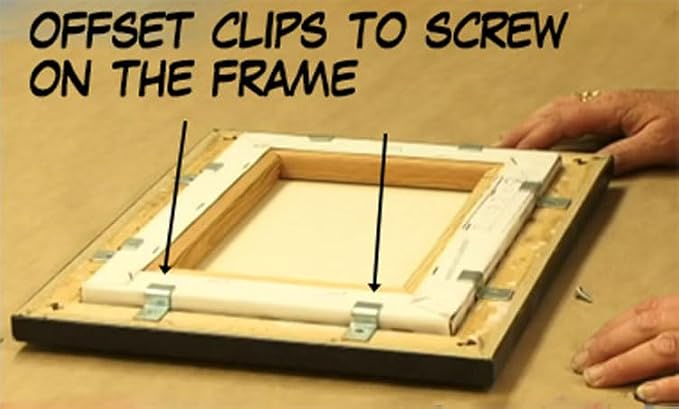 Offset Canvas Clips for Picture Framing Assorted Small Sizes - Image 6