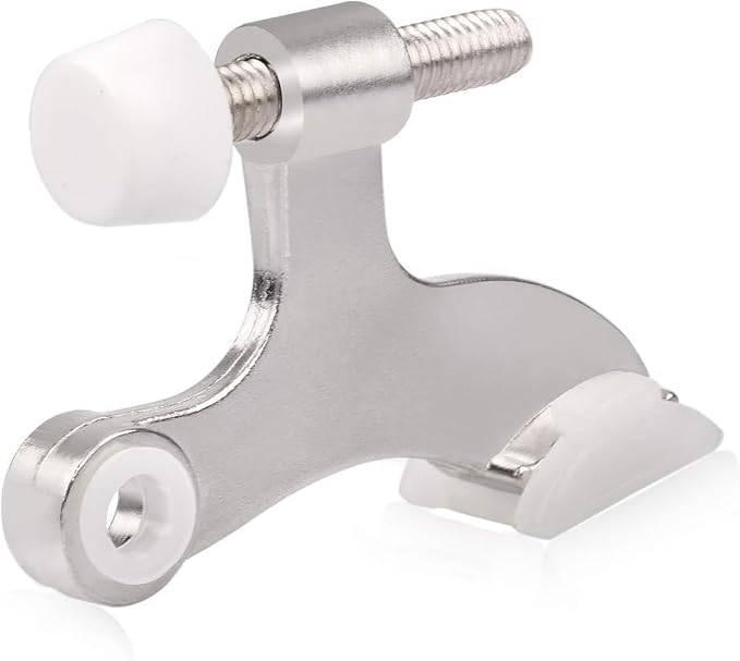 HOMOTEK 12 Pack Hinge Pin Satin Nickel Door Stopper, Adjustable Deluxe Heavy by HOMOTEK