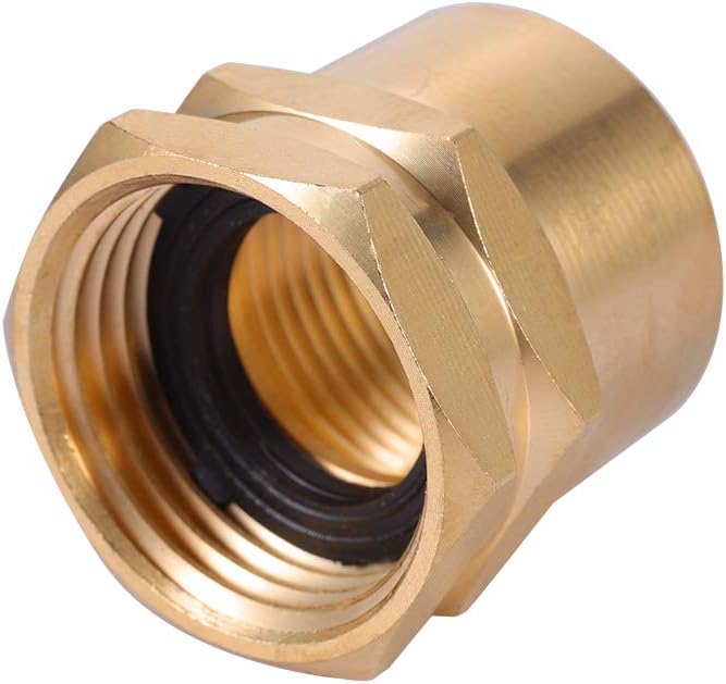 Brass Garden Hose Adapter, 3/4”GHT Female x 3/4”NPT Female Connector, GHT to - Image 3