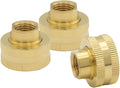 Hooshing 3PCS Garden Hose Adapter 1/4" NPT Female to 3/4" GHT Female Thread | by Hooshing
