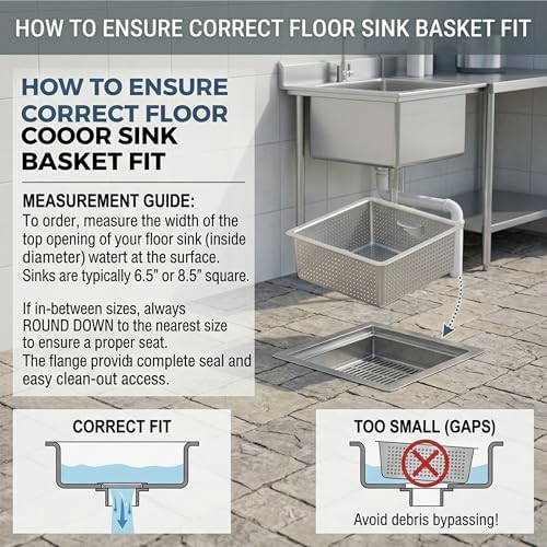 Commercial Stainless Steel Floor Drain Strainer Basket - Image 5