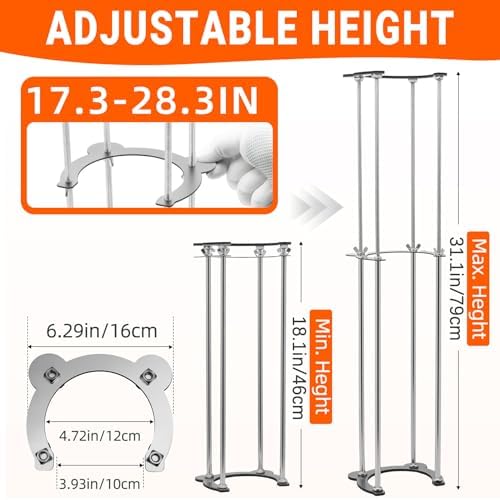 Undermount Sink Brackets, Stainless Sink Support, 18.1"-31.1" Adjustable Under - Image 2