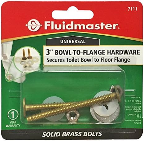 Fluidmaster 7111 Universal 3-Inch Bowl to Floor Bolts, Includes 2 Brass Bolts - Image 3