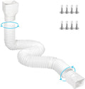 plusgutter 11.5ft Long Gutter Downspout Extensions Flexible, Down Spout Drain by plusgutter