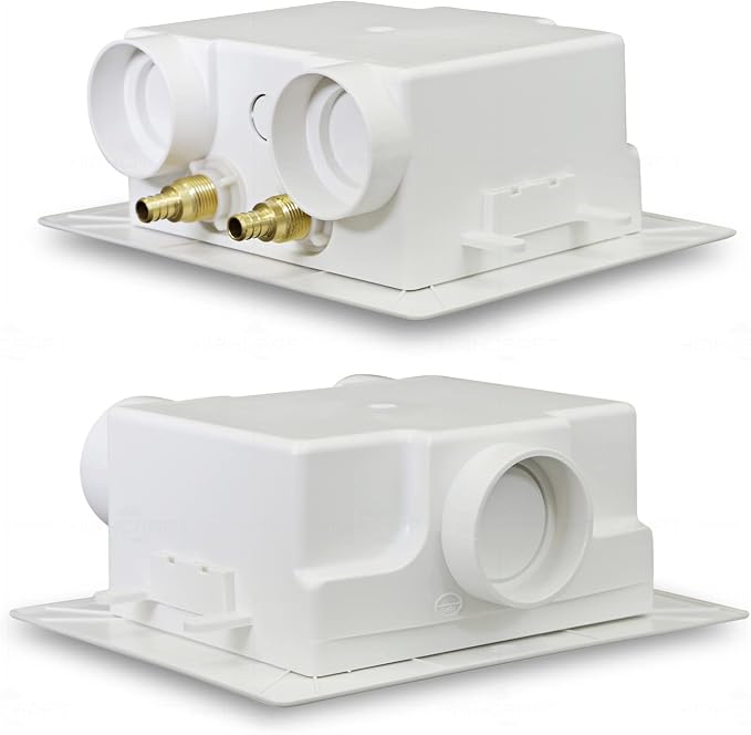Highcraft Washing Machine Outlet Box Dual Drain, 1/2" PEX Crimp Connection - Image 4
