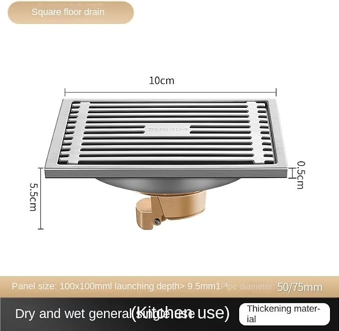 Invisible Floor Drain 304 Stainless Steel Floor Drain - Image 2