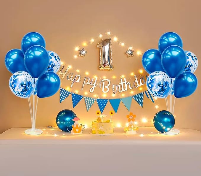 ZJDHPTY 4Set Blue Balloon Stand Table Centerpieces Party Decor | Blue Balloons - Image 5