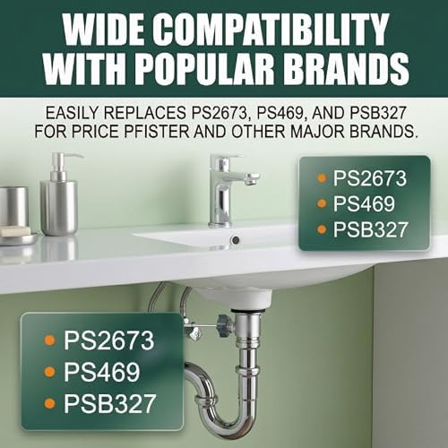 Lavatory Pop Up Center Piece Assembly, Metal Bathroom Sink Stopper Replacement - Image 2