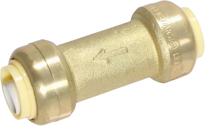 1 Pack XFITTING 1/2 in x 1/2 in Push Fit Check Valve, NSF ANSI 61 by XFITTING