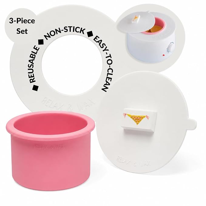 Reusable Non-Stick Silicone Wax Collar + Can + Lid by Unknown