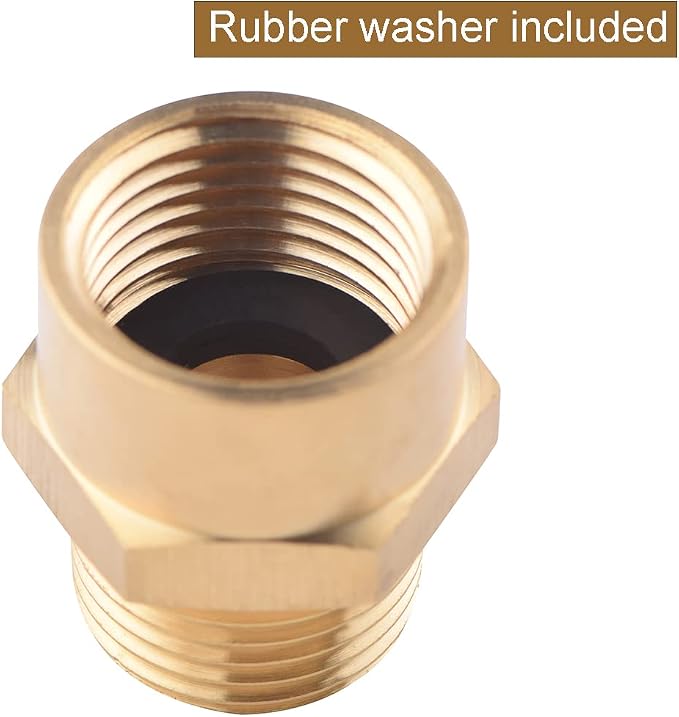 4 Pack G 3/4 Female Thread to US 3/4 NPT Male Thread Brass Pipe Fitting Adapter - Image 3