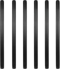 6 Pack 18" Pre-Cut Black Metal Pipe, Industrial Steel Fits Standard Three by GeilSpace