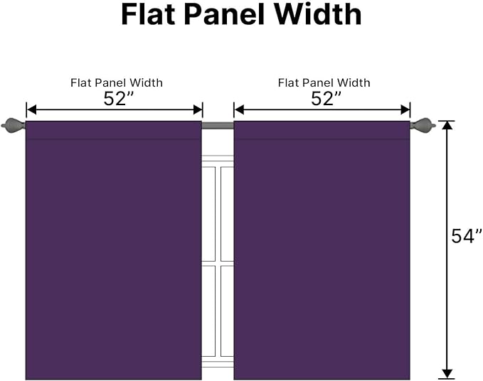 H.VERSAILTEX Blackout Curtains Thermal Insulated Window Treatment Panels Room - Image 7